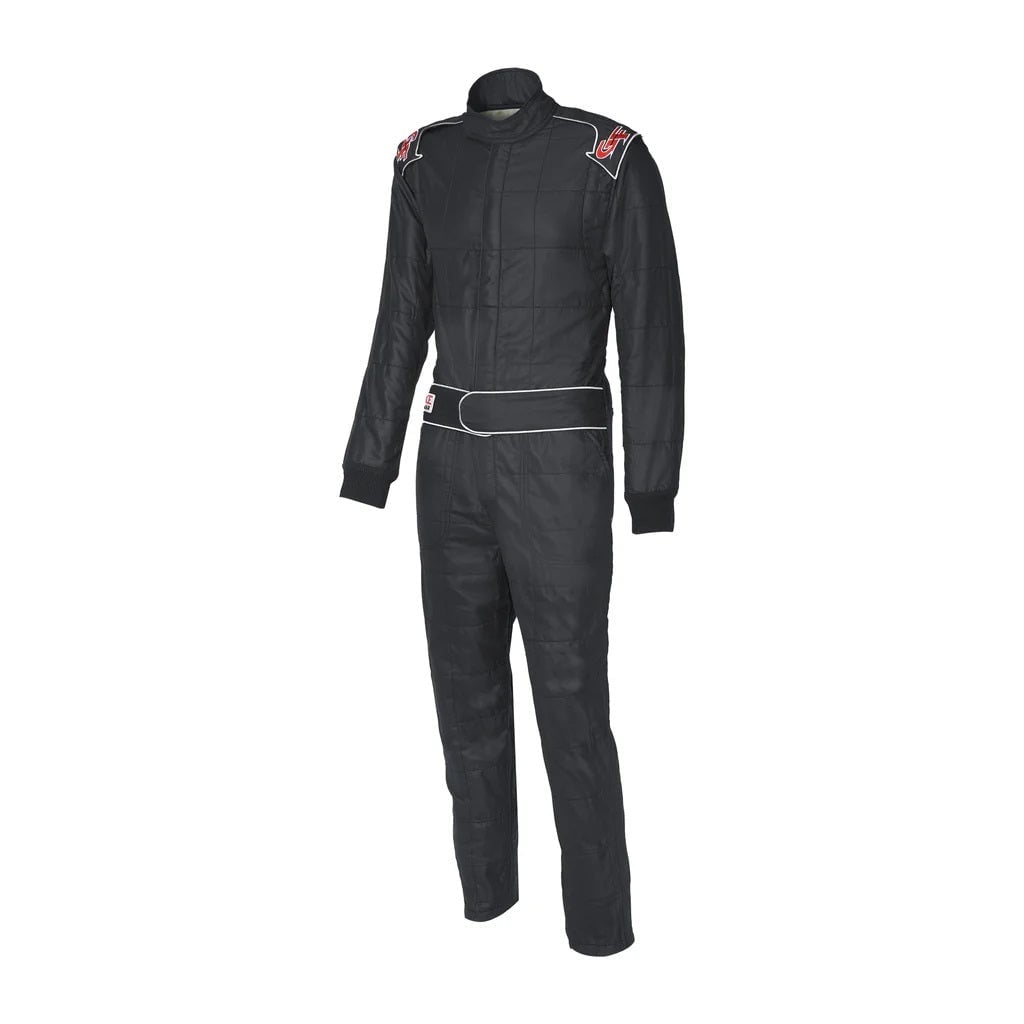GFR35451CMDBK Youth G-Limit SFI 3.2A-5 Double Layer Nomex Driving Suit, Black - Medium