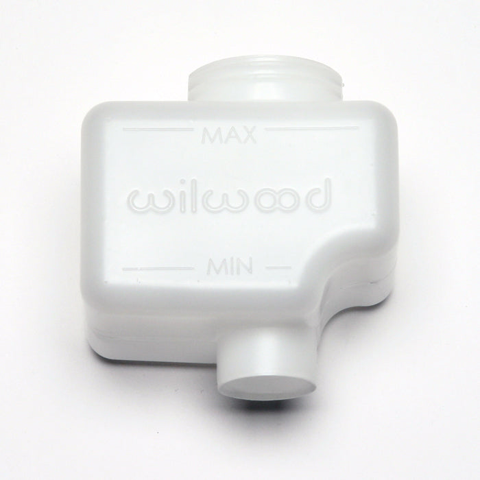 WIL260-10204 7 oz Remote Mount Plastic Master Cylinder Reservoir - White