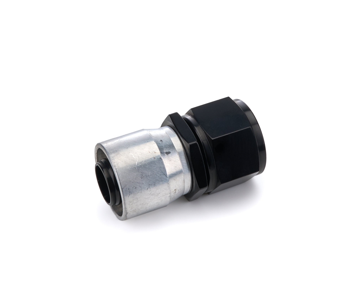 RHP7000-12-2 12AN Straight Crimp Style Hose End, Black
