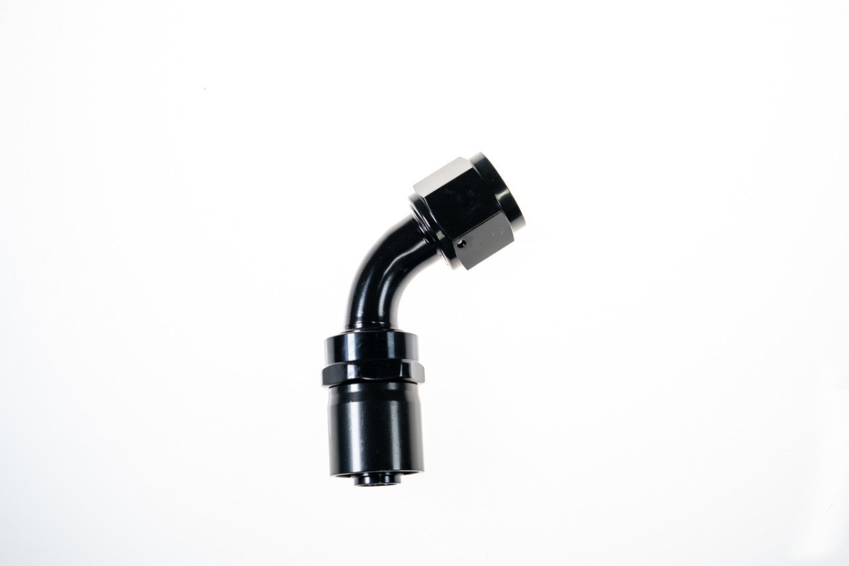 RHP7062-06-2 6AN 60 Deg Crimp Hose End, Black