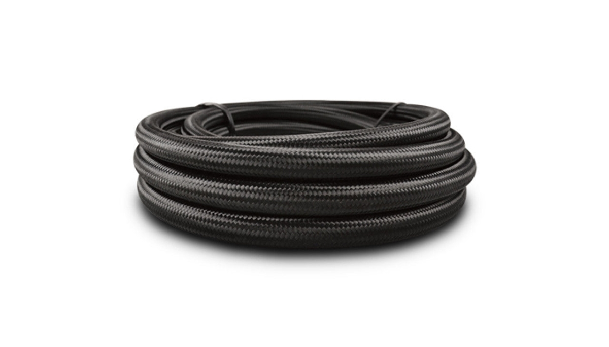 VIB19040 150 ft. 10AN Black Nylon Braided PTFE Flex Hose - Black