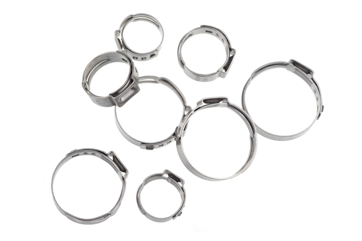 RHP420-16 16AN SS Push Lock Hose Clamp - 2 Piece