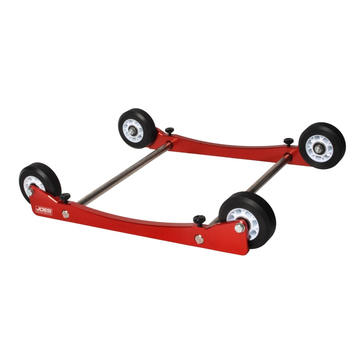 JOE32200-V2 4 Rollers Adjustable Tire Roller Billet - Red Powder Coat