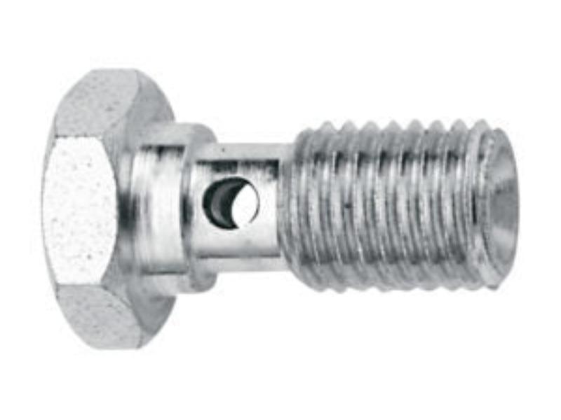FRG650163 12 mm x 1 Thread Zinc Plated Steel Banjo Bolt