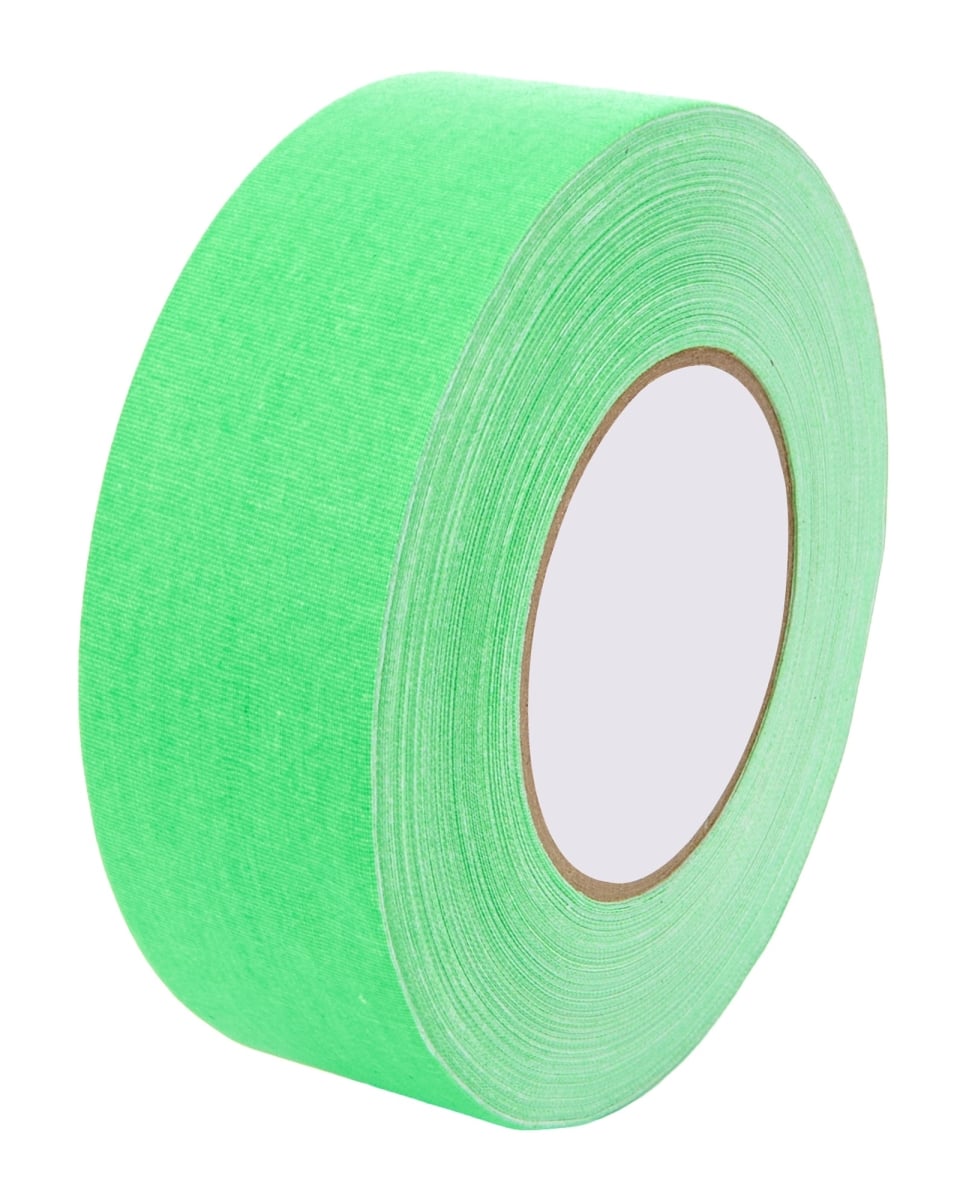 ALL14265 2 in. x 150 ft. Gaffers Tape, Fluorescent Green