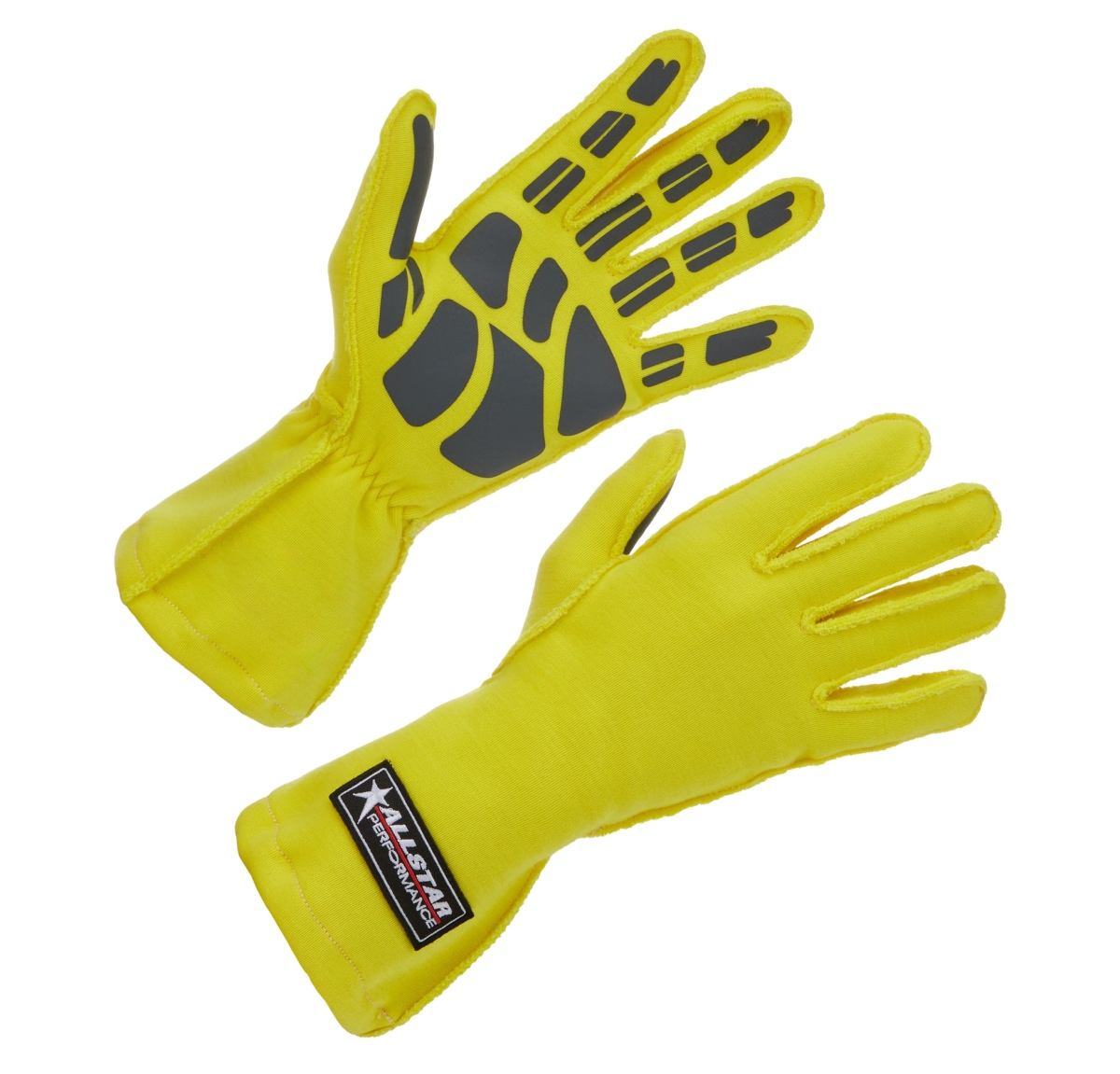 ALL913095 Outseam Single Layer Aramid Driving Gloves, Yellow & Gray - Extra Large