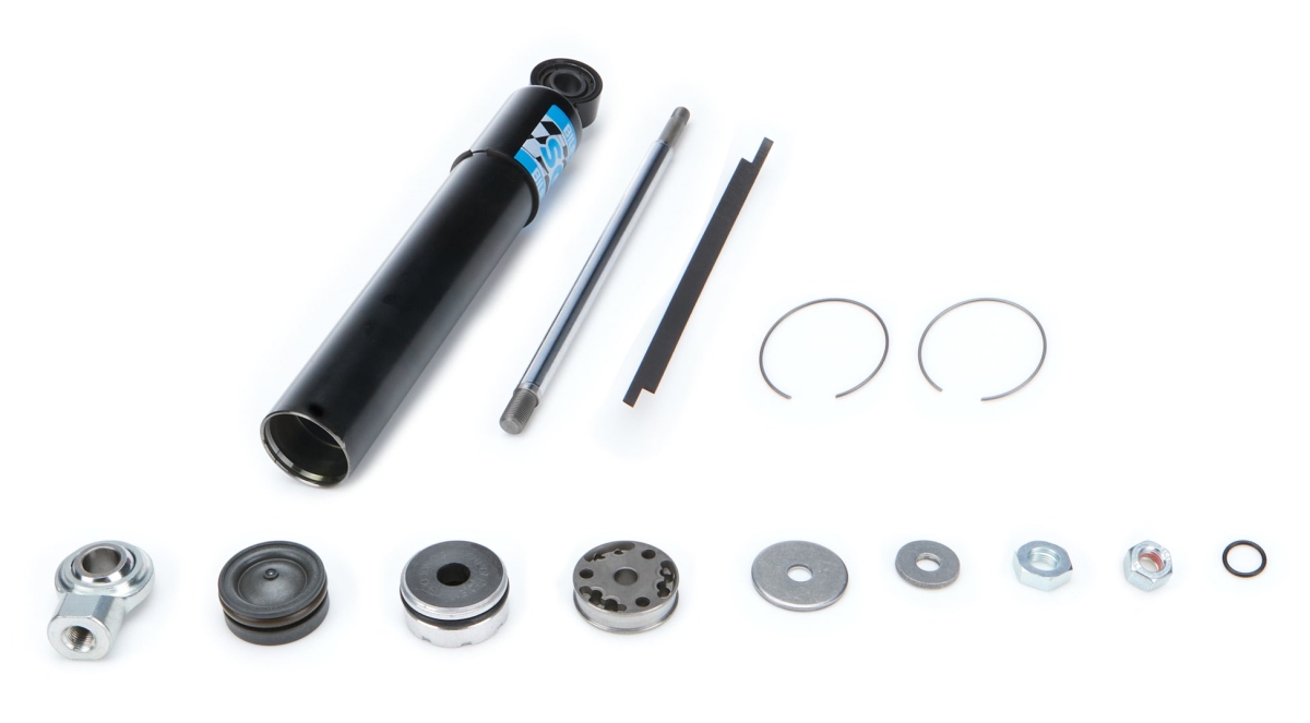 BIL33-345666 Universal Shock with SG2 Monotube Unassembled Digressive Steel - Black Paint