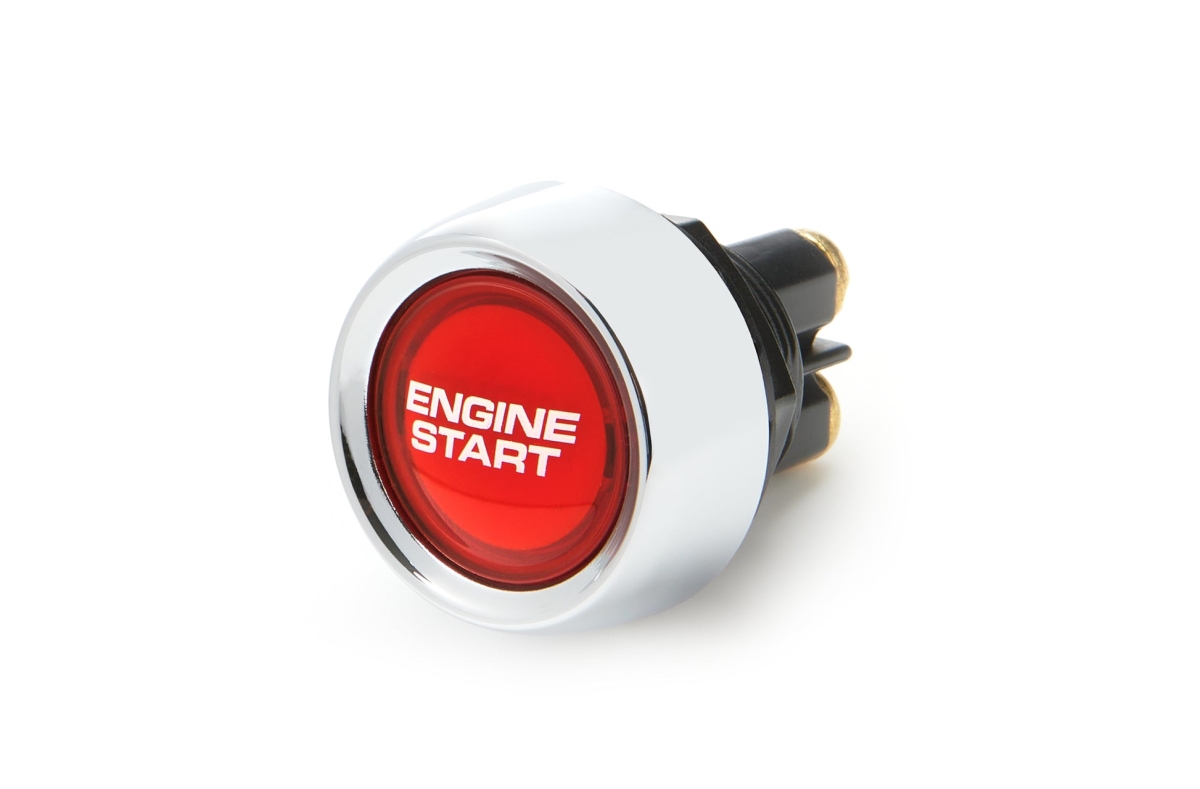 QRP50-515 50A 12V Switch Lighted Push Button - Red