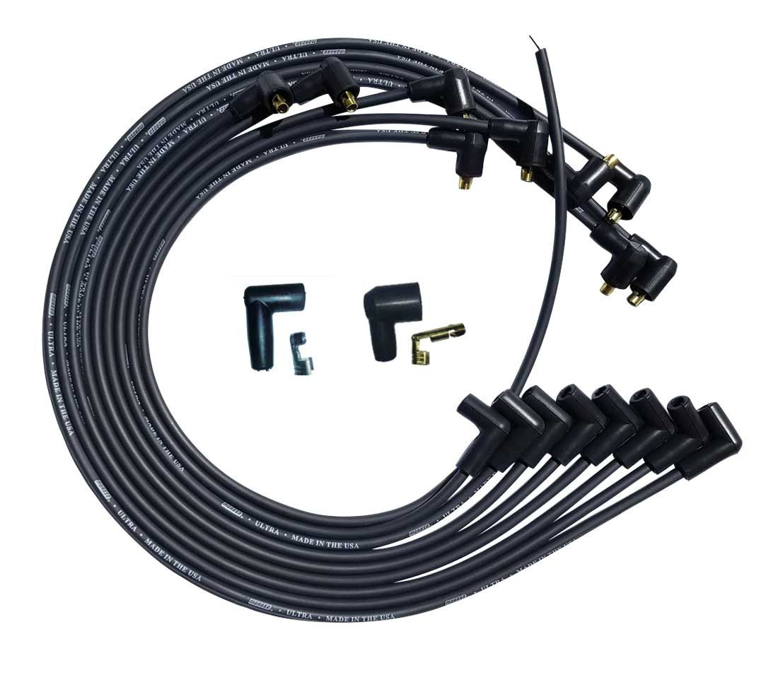 Moroso MOR51029 Ultra Plug Wire Set for Small Block Chevy Under VC, Black