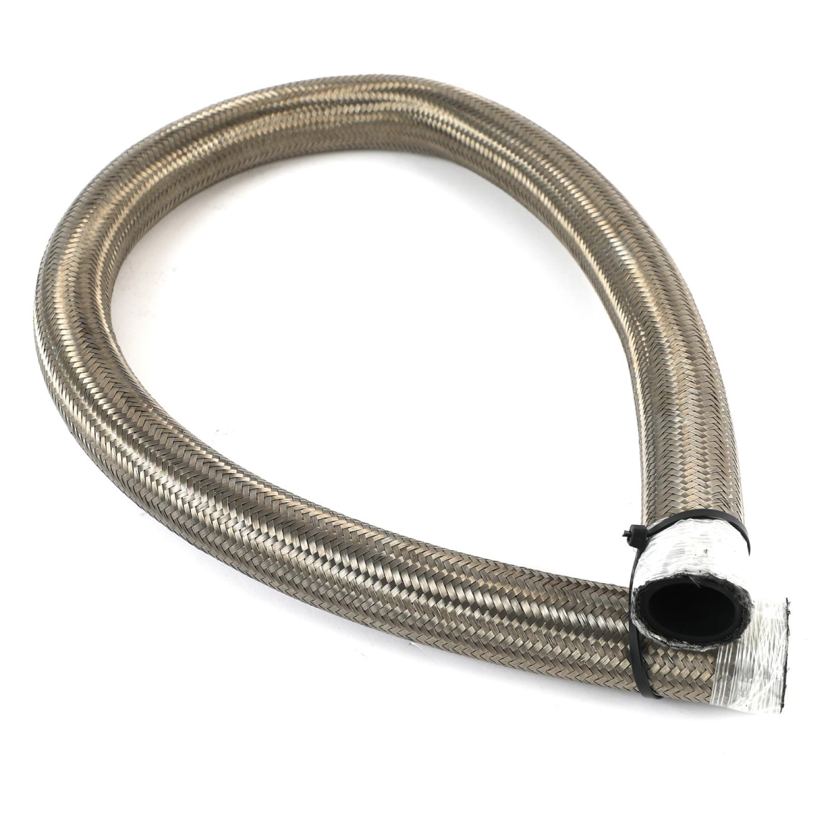 RHP200-20-3 3 ft. 20AN 200 Series Braided Stainless & Rubber Hose - Natural