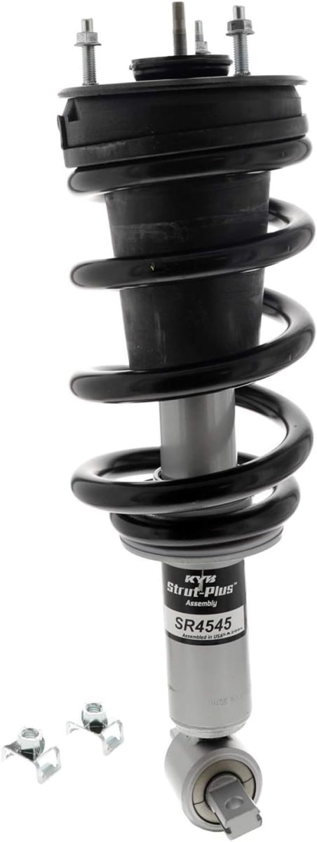 KYB Shocks KYBSR4545 Twintube Front Steel Strut for 2014-2020 GM Full Size SUV & Truck - Silver Paint