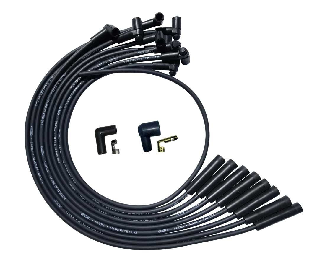 Moroso MOR51040 Ultra Plug Wire Set - BBC Over VC - Black