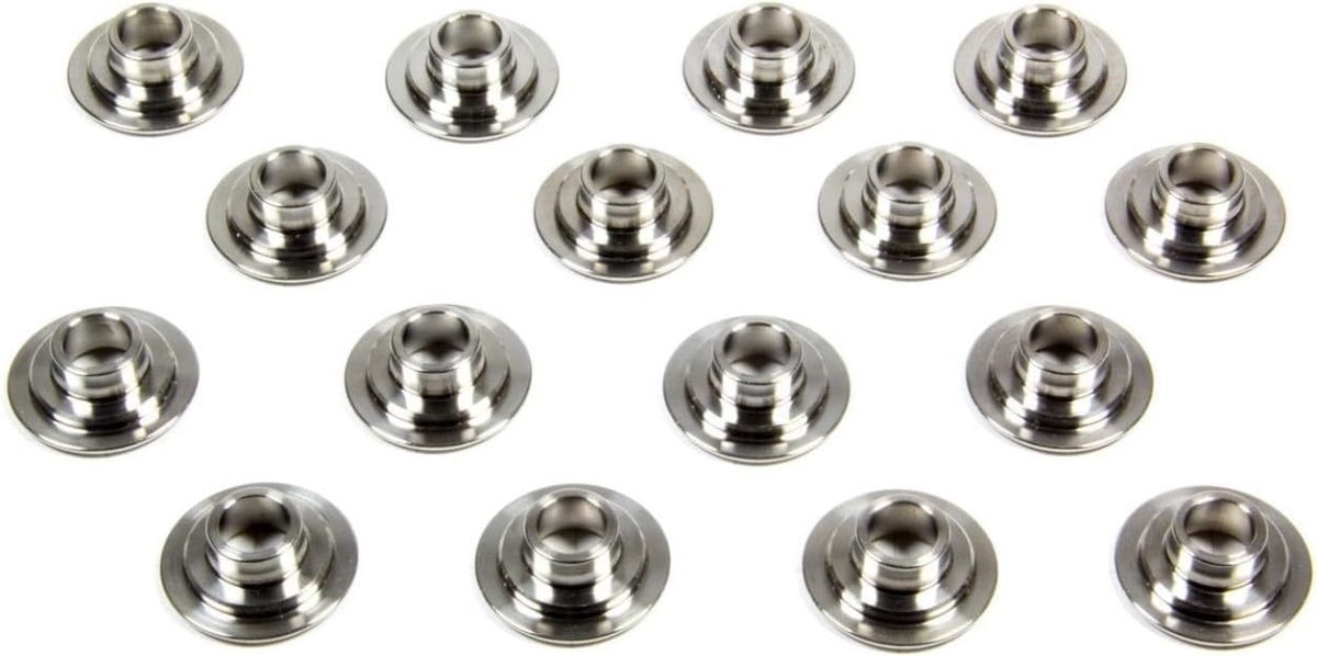 PACPAC-R432-16 400 Series Mini 8 Deg Valve Spring Retainer with 0.890 in. & 0.600 in. OD Steps - Titanium