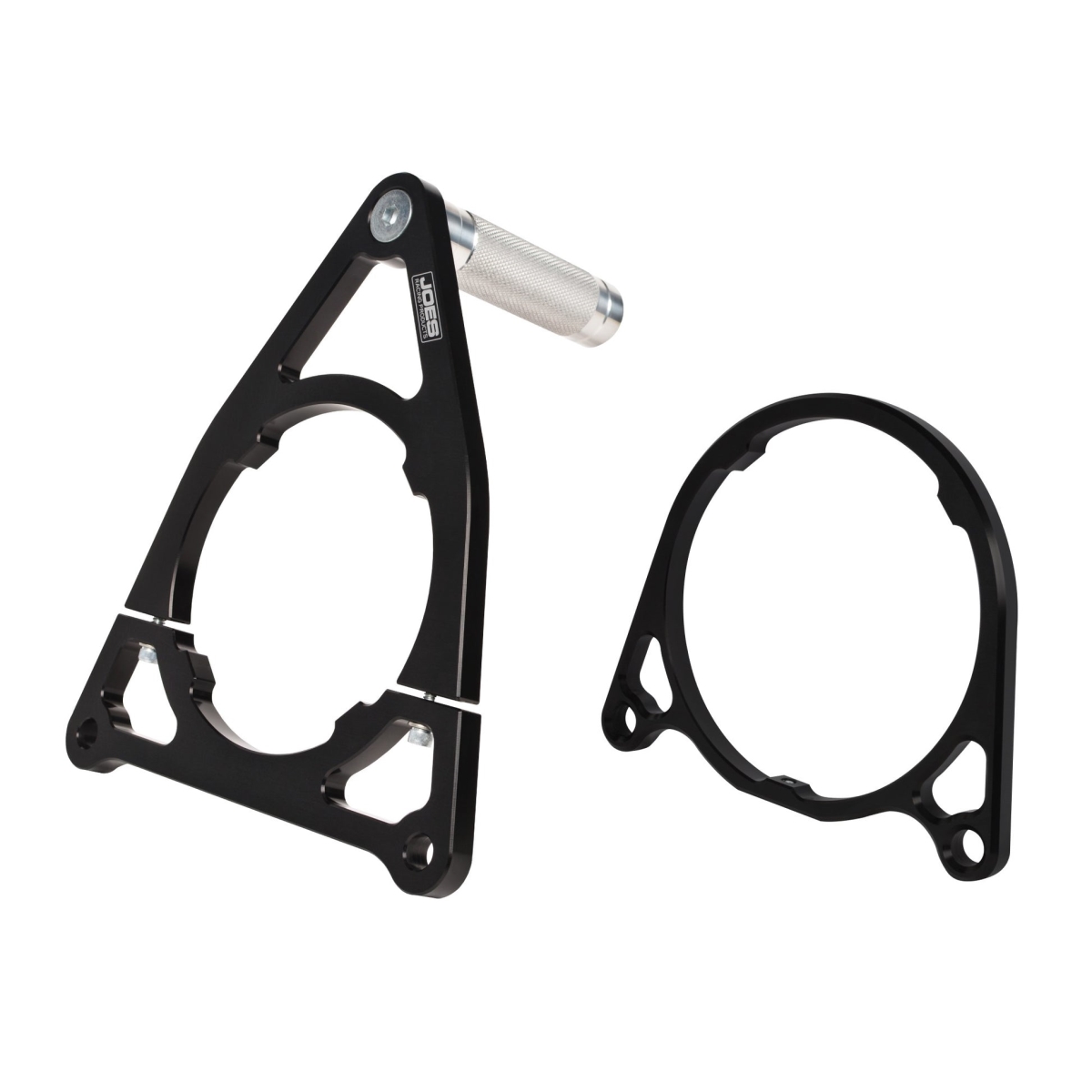 JOE32352-V2 Aluminum Portable Nitrogen Tank Bracket - Black Anodized