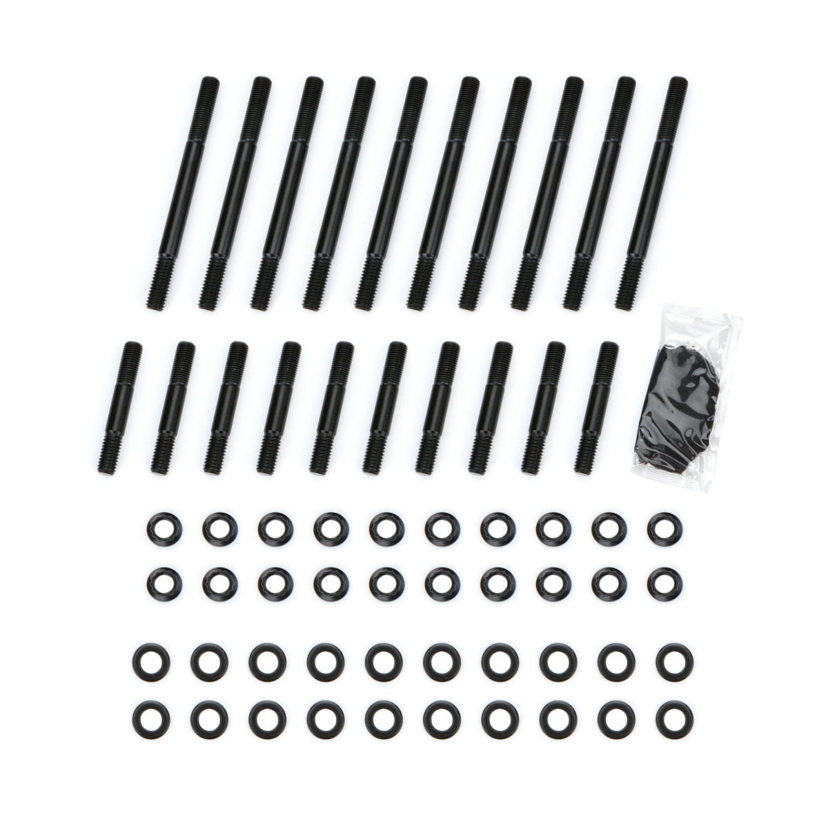 PRW Industries PQX1030221 12 Point Nuts Chromoly Ford Head Stud Kit - Black Oxide