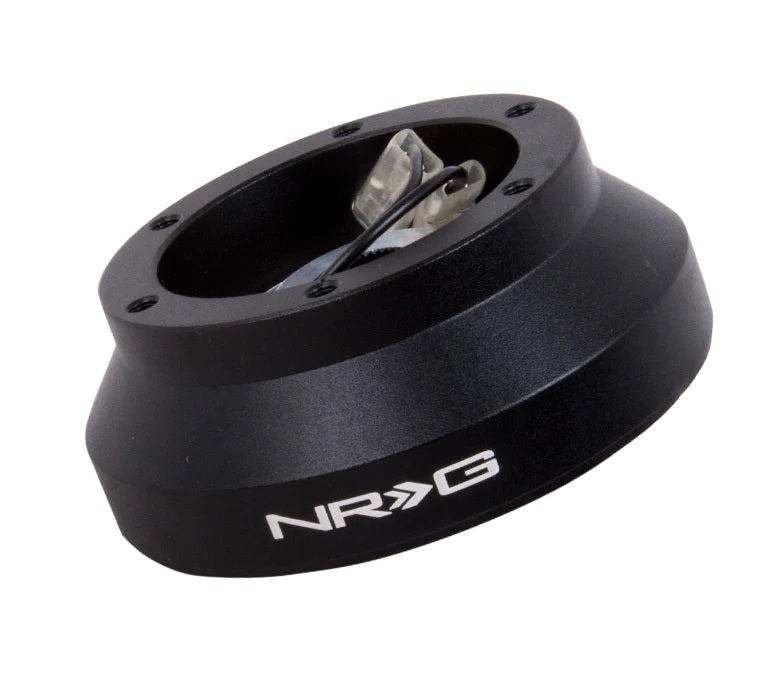 NRGSRK-172H 6-Bolt Quick Release to OE Column Steering Wheel Adapter for Ford Hummer - Black Anodized