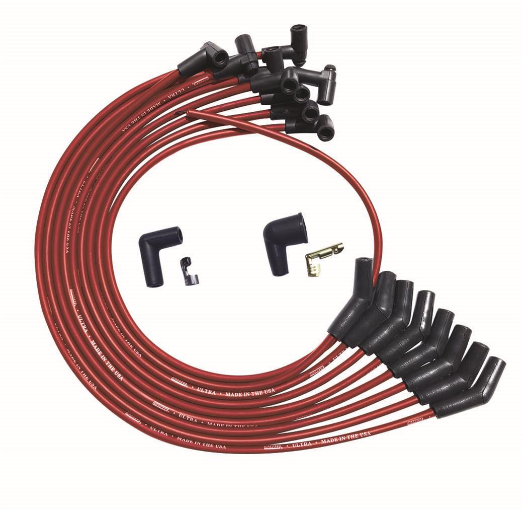Moroso MOR52042 Ultra Plug Wire Set - BBC Over VC, Red