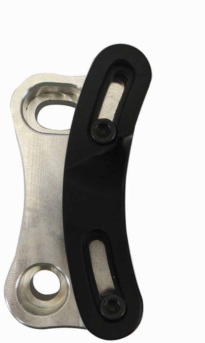 Moroso MOR60155 Aluminum Adjustable Timing Pointer with Small Block Ford & 6.125-6.25 in. OD Balancer - Black Anodized