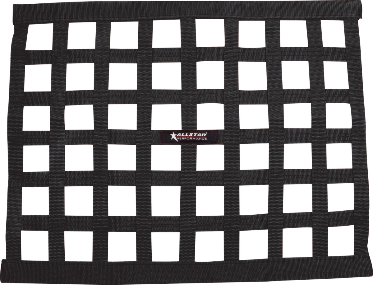 ALL10284 18 x 24 in. Rectangle Ribbon Style Window Net with 1 in. Webbing, Black