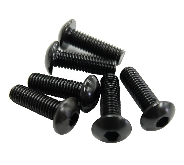 NRGSWS-100BK 5 x 0.8 mm Thread Steering Wheel Fastener with Flat Seat & Allen Head Stainless Steel - Black