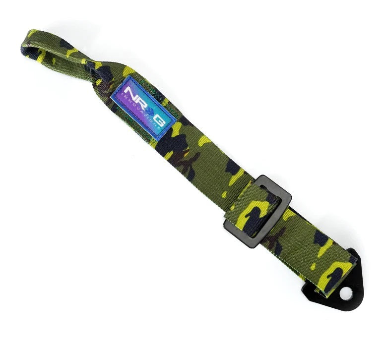 NRGTOW-10CAMO 6600 lbs Universal Tow Strap with Loop Camouflage & Bolt-On & Wrap Around - Nylon