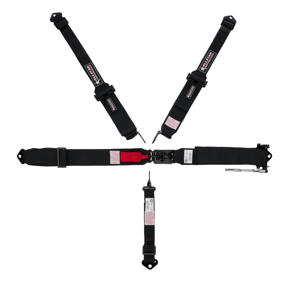 ALL951181 5 Point Harness Latch & Link Ratchet 3 in. Belts with 2 in. Shoulder