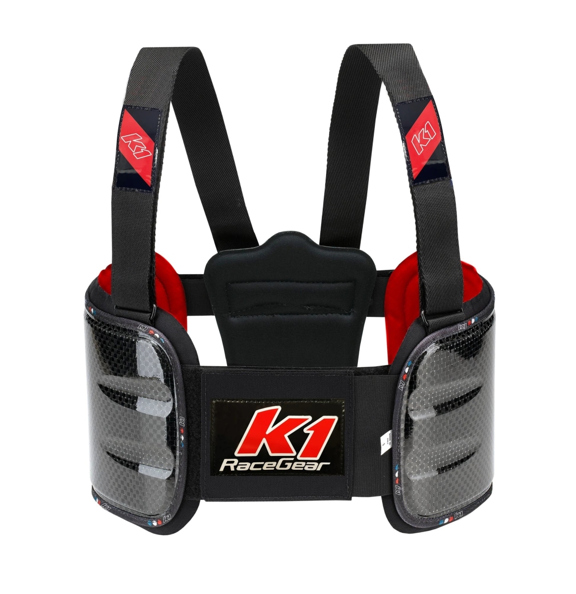K1R16-BRP-CA-2 Adult Carbon Ballistic Rib Protector, Black - Size 2