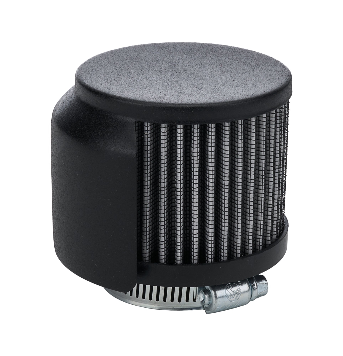 ALL36223 1.5 in. V-C Breather with Shield, Black Powder Coat