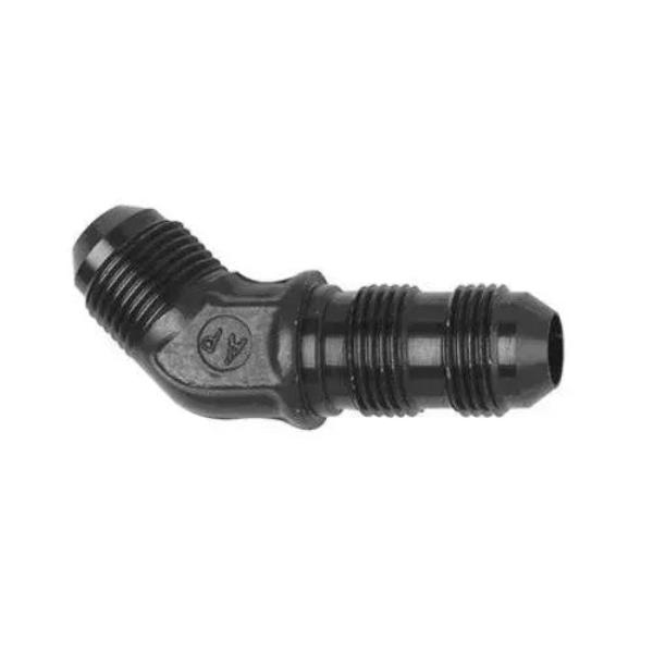 FRG483710-BL No.10 AN x 45 Deg Bulkhead Fitting, Black Anodized