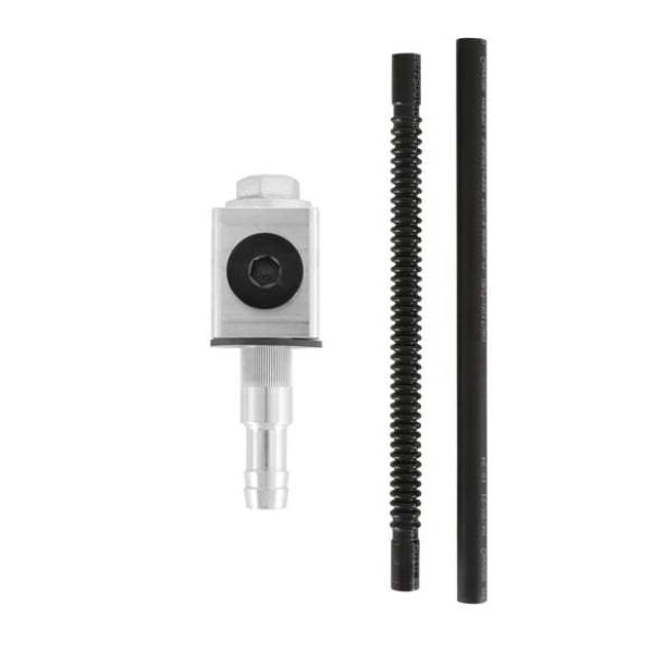 EAR166025ERL Fuel Return Fitting - Weld-Less Design, Clear Anodized