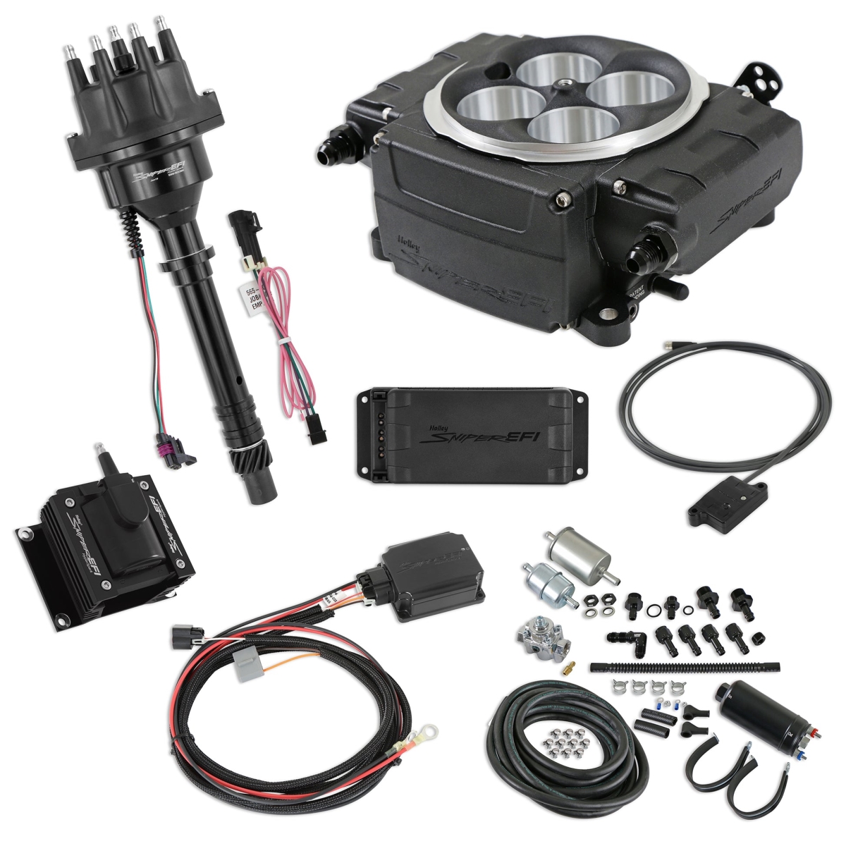HLY550-511-BPK-SBC Sniper 2 EFI Bundle Kit for Chevrolet, Black