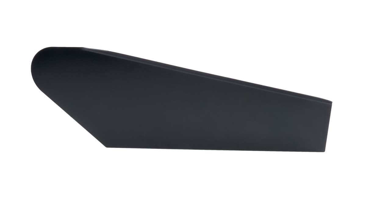 ALL99453 Right Hand Spoiler Side Panel for Late Model Race Cars, Black Powder Coat - 8 x 23 in.