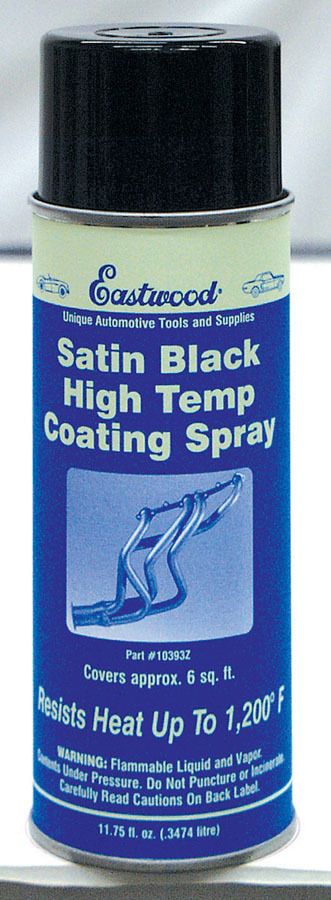EAS10393Z 11.75 oz High Temperature Coating Spray Paint, Satin Black & Aerosol