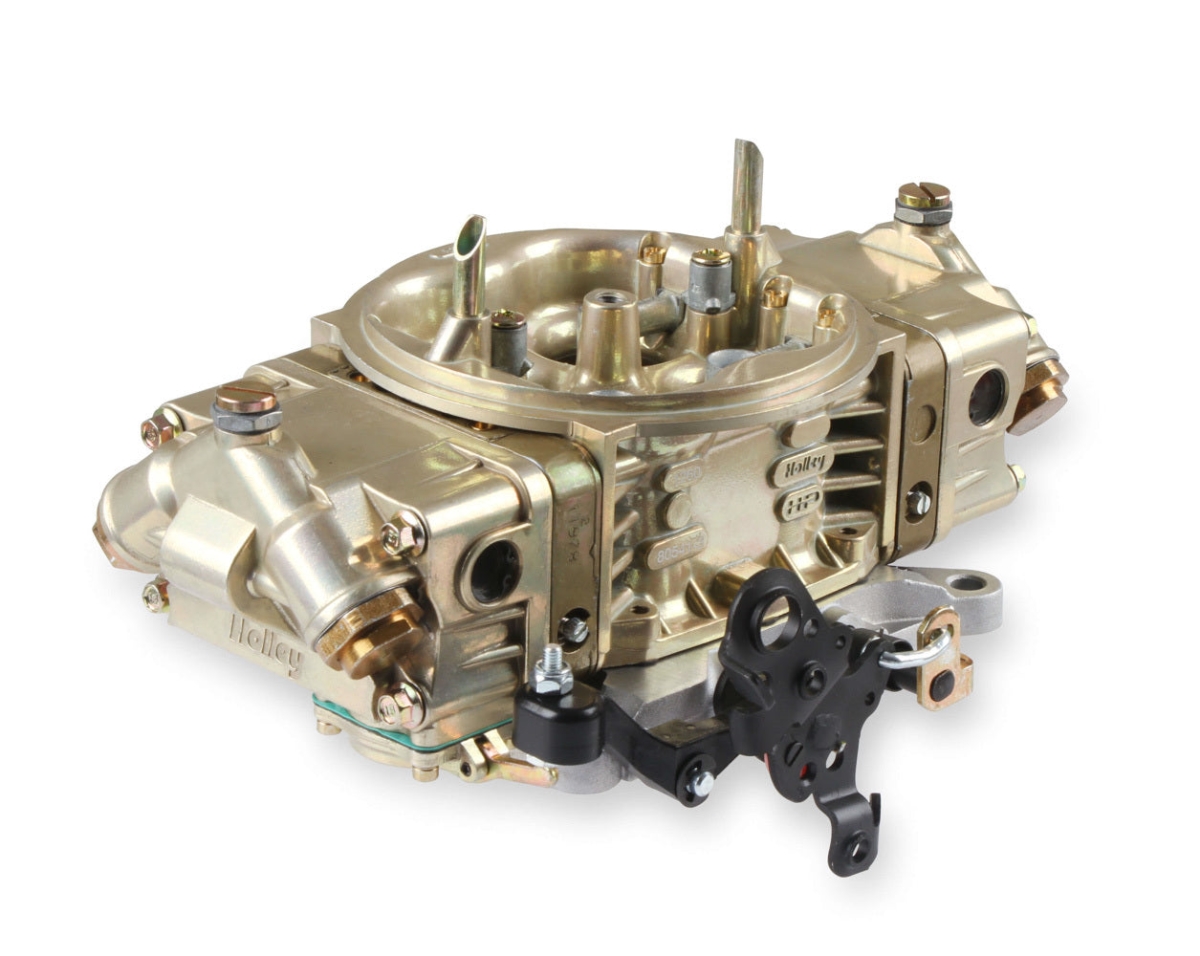 HLY0-80541-2 650 CFM Classic HP 4150 Double Pumper Carburetor, Gold Chromate