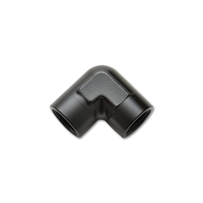 VIB11320 90 deg Female Pipe Coupler Fitting, Black Anodized - 0.125 in.