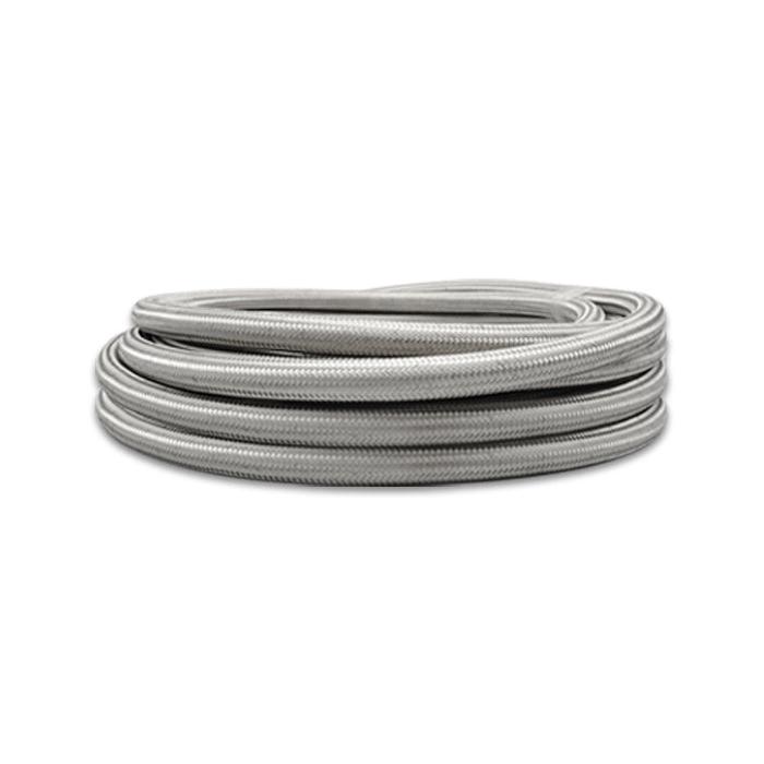 VIB18440 Stainless Braided Hose Roll -10AN, Natural - 5 ft.