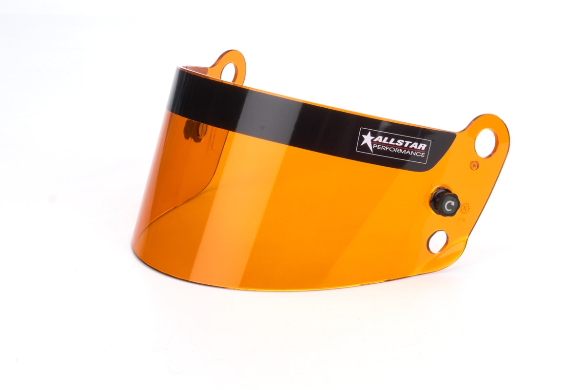 ALL940604 Amber Polycarbonate Anti-Fog Helmet Shield - 3 mm