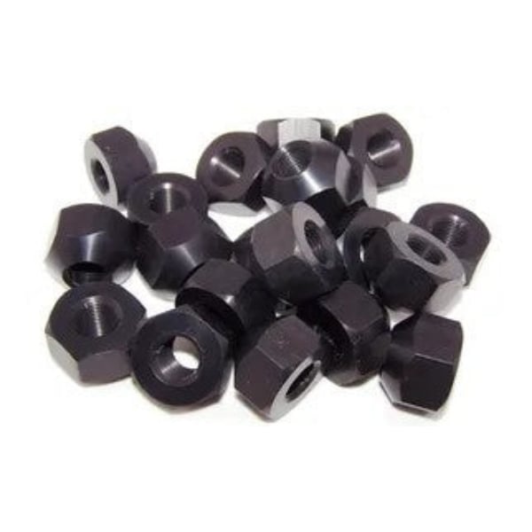 KLU8209 0.5-20 Acorn Spline Angle Lug Nut Set, Black - Aluminum - Pack of 20