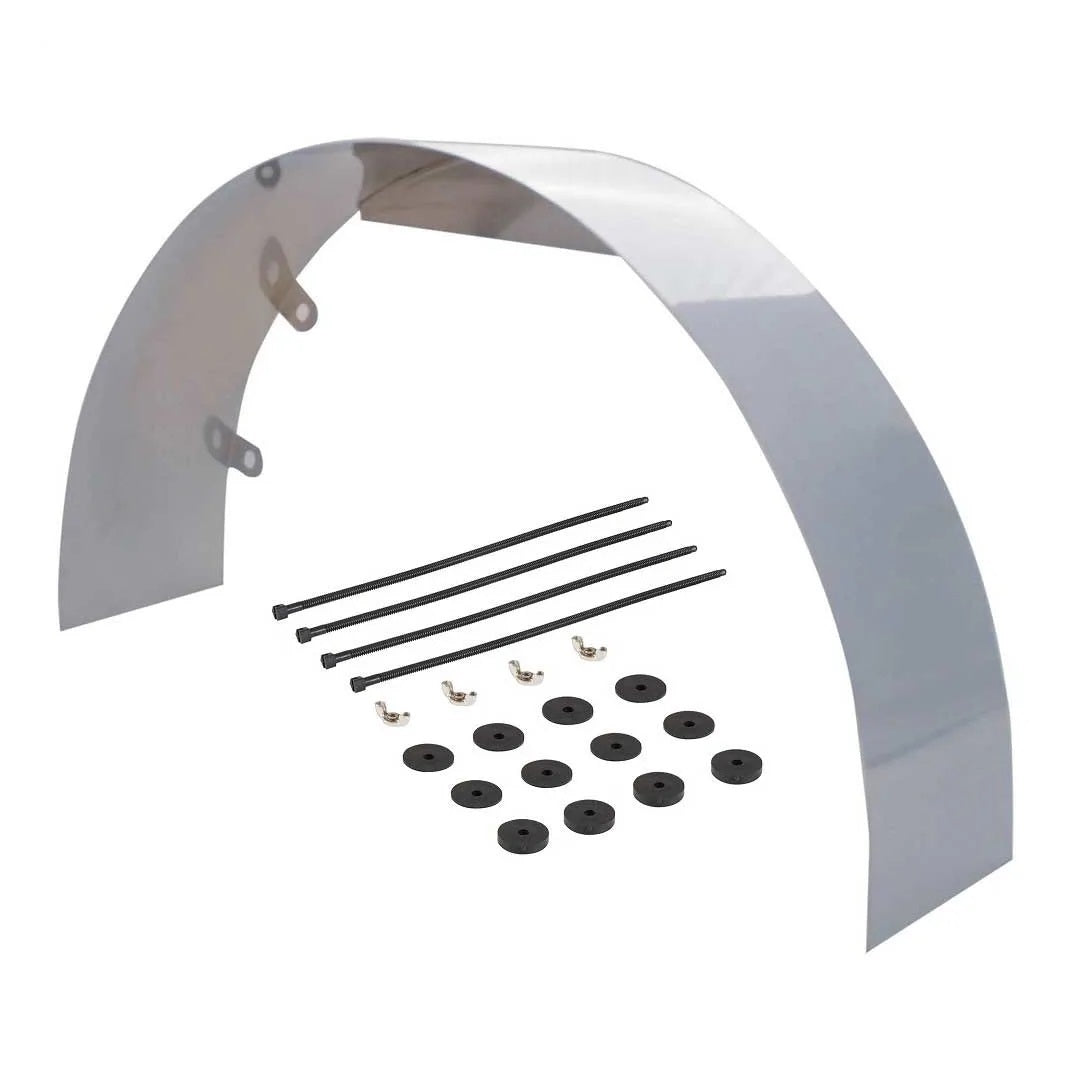SPE4358 20 x 5.5 in. Fan Shroud, Steel - Chrome