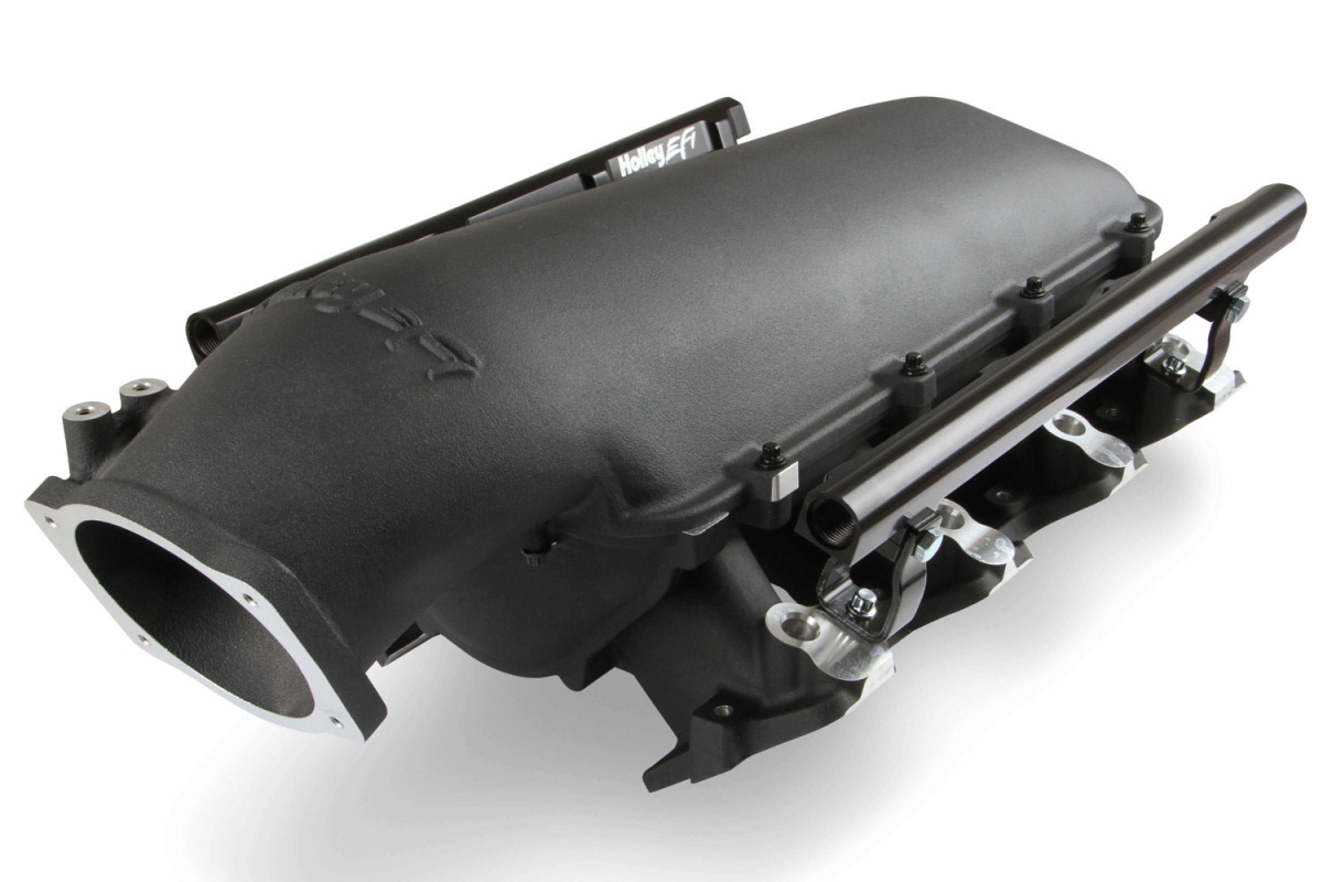 HLY300-679BK Single Injector Top Feed LS3 Low Ram Intake Kit - Black