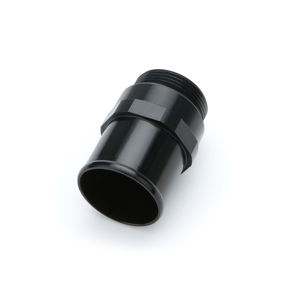 AFS15769 Coolant Hose Fitting 20AN ORB to 1.75 in. Slip Hose Fitting Adapter, Black Anodized
