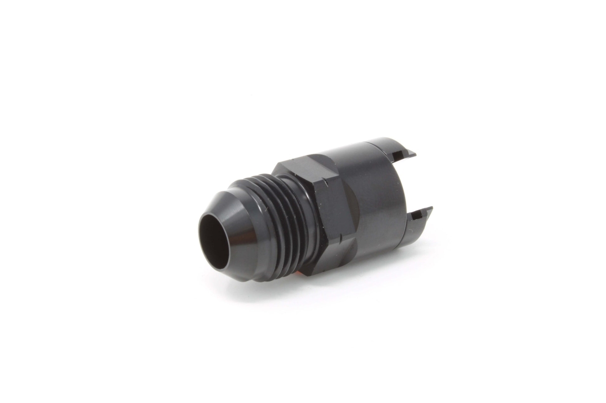 AFS65614 8 AN to 0.375 Female Quick-Connect Fitting, Black Anodized