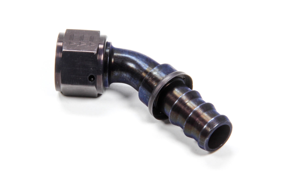 AERFCL1525 No.12 45 Deg Socketless Hose End Fitting, Black Anodized