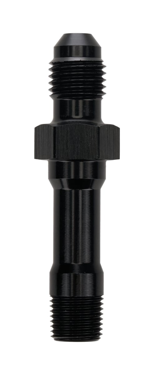 ALL50005 0.12 in. NPT to 4 AN Oil Pressure Fitting, Black Anodized