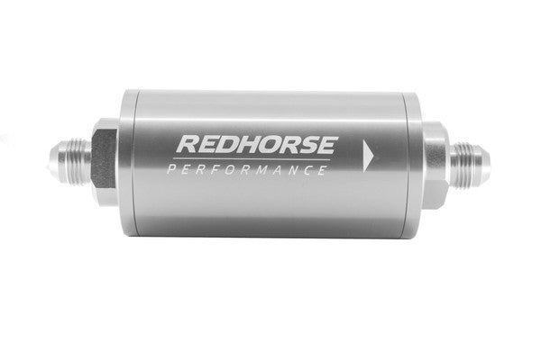 RHP4651-06-5-10 6 in. 10 Micron Cylindrical In-Line Fuel Filter - Clear Anodized