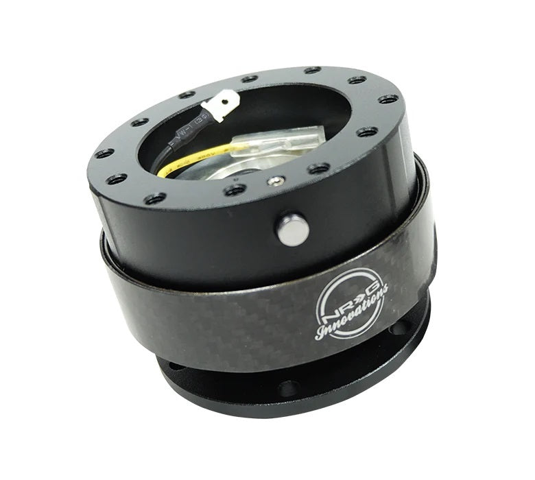 NRGSRK-200CF 2.5 in. 2.0 Carbon Fiber Steering Wheel Quick Release - Black