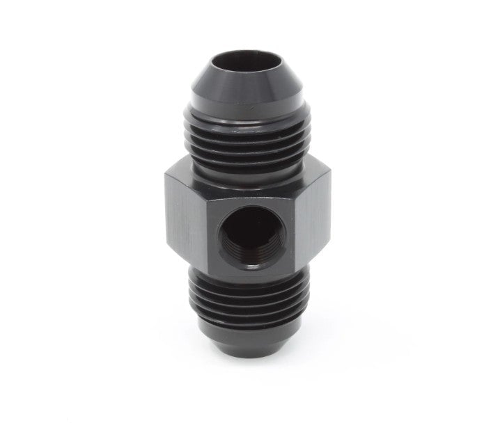 AFS65609 8AN Union Flare Fitting with 0.12 in. NPT Port, Black Anodized
