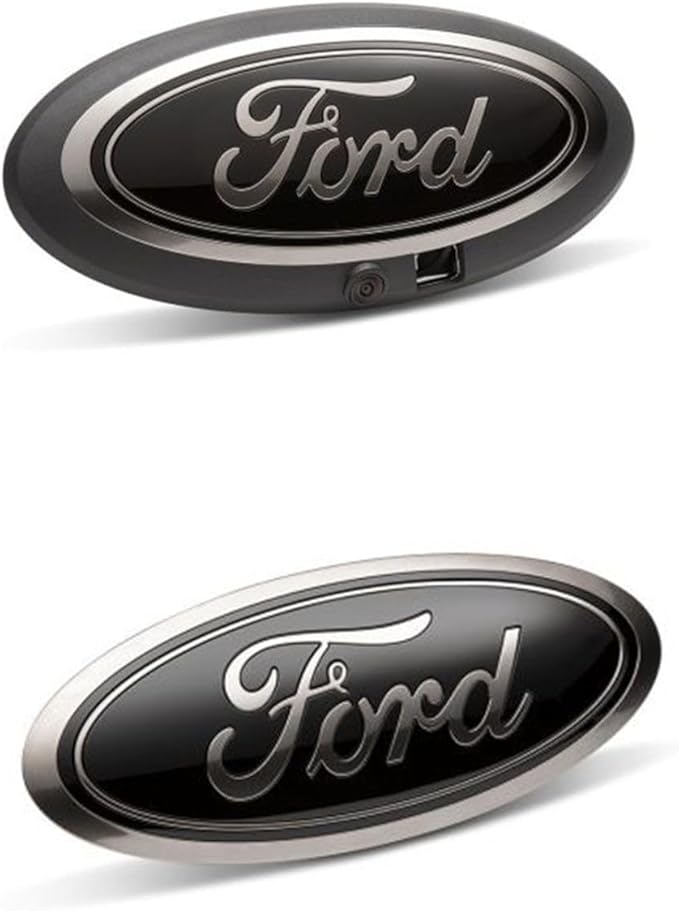 FRDM1447-F15BC Front Grille & Rear Tailgate Emblem Kit for 2018-2020  F-150 with Front Grille Camera, Black