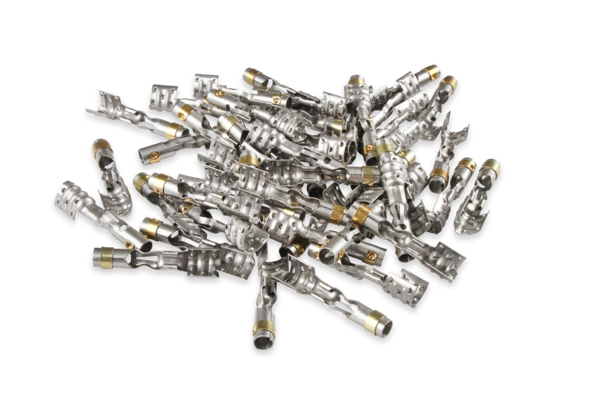 MSD Ignition MSD34604 Multi-Angle Spark Plug Terminals - Dual Crimp - Pack of 50