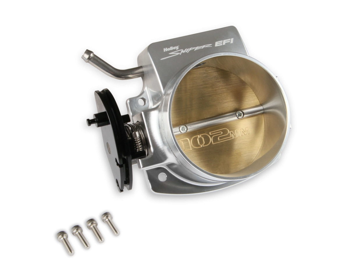 HLY860002-1 102 mm Sniper EFI Throttle Body, Silver Anodized